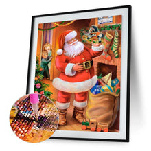 Charger l&#39;image dans la galerie, Père Noël - diamant rond complet - 30x40cm

