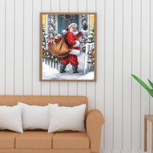 Charger l&#39;image dans la galerie, Père Noël - diamant rond complet - 30x40cm
