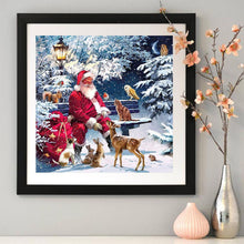 Charger l&#39;image dans la galerie, Noël - diamant rond complet - 30x30cm
