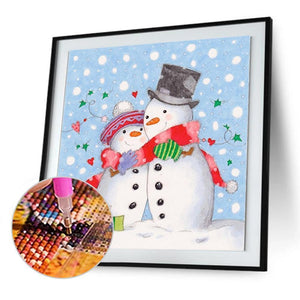 Noël - diamant rond complet - 30x30cm