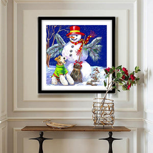 Noël - diamant rond complet - 30x30cm