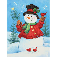 Charger l&#39;image dans la galerie, Bonhomme de neige - diamant rond complet - 30x40cm

