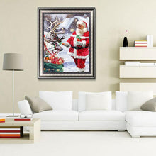 Charger l&#39;image dans la galerie, Ensemble de père noël - diamant rond complet - 30x40cm
