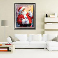 Charger l&#39;image dans la galerie, Père Noël - diamant rond complet - 30x40cm
