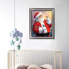 Charger l&#39;image dans la galerie, Père Noël - diamant rond complet - 30x40cm
