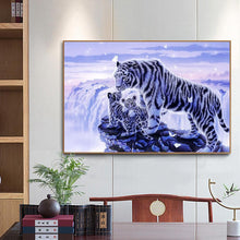 Charger l&#39;image dans la galerie, Tigre - diamant rond complet - 40x30cm
