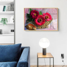 Charger l&#39;image dans la galerie, Fleur - diamant rond complet - 40x30cm
