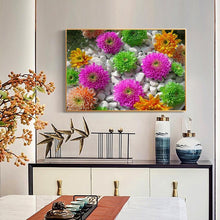 Charger l&#39;image dans la galerie, Fleur - diamant rond complet - 40x30cm
