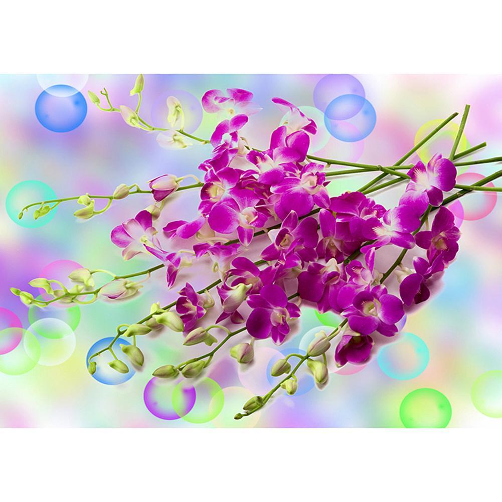 Fleur - diamant rond complet - 40x30cm