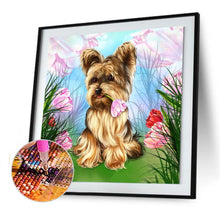 Charger l&#39;image dans la galerie, Animal de chien - diamant rond complet - 30x30cm
