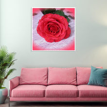 Charger l&#39;image dans la galerie, Fleurs - diamant rond complet - 30x30cm
