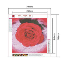 Charger l&#39;image dans la galerie, Fleurs - diamant rond complet - 30x30cm
