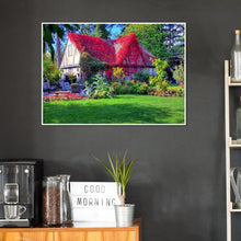 Charger l&#39;image dans la galerie, Maison - diamant rond complet - 40x30cm
