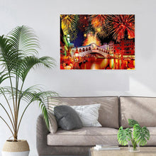 Charger l&#39;image dans la galerie, Feux d’artifice - diamant rond complet - 40x30cm

