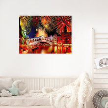 Charger l&#39;image dans la galerie, Feux d’artifice - diamant rond complet - 40x30cm
