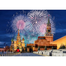 Charger l&#39;image dans la galerie, Feux d’artifice - diamant rond complet - 40x30cm
