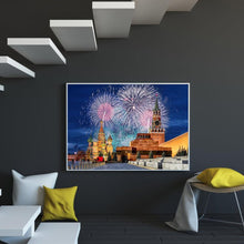 Charger l&#39;image dans la galerie, Feux d’artifice - diamant rond complet - 40x30cm
