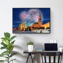 Charger l&#39;image dans la galerie, Feux d’artifice - diamant rond complet - 40x30cm
