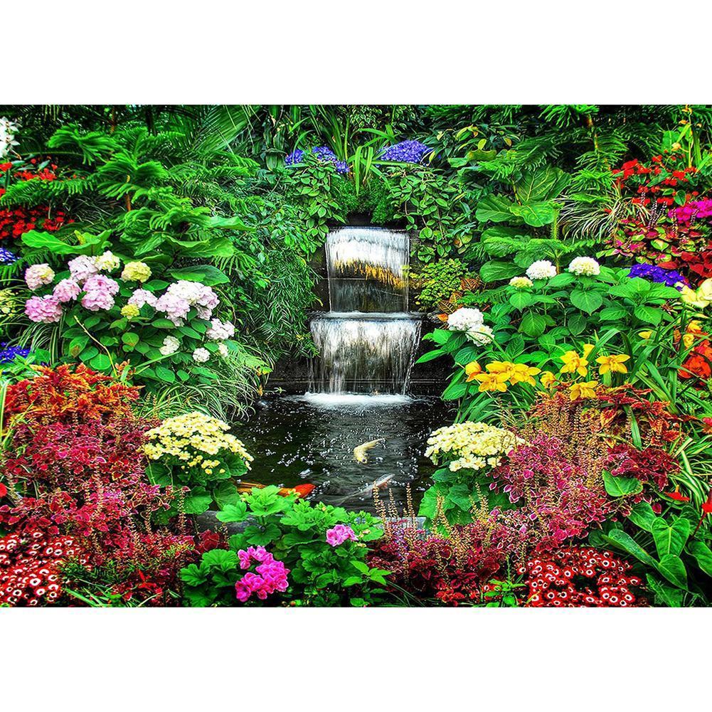 Montagne - diamant rond complet - 40x30cm