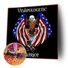 Charger l&#39;image dans la galerie, Aigle - diamant rond complet - 30x30cm
