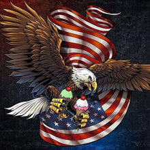 Charger l&#39;image dans la galerie, Aigle - diamant rond complet - 30x30cm
