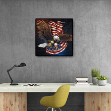 Charger l&#39;image dans la galerie, Aigle - diamant rond complet - 30x30cm
