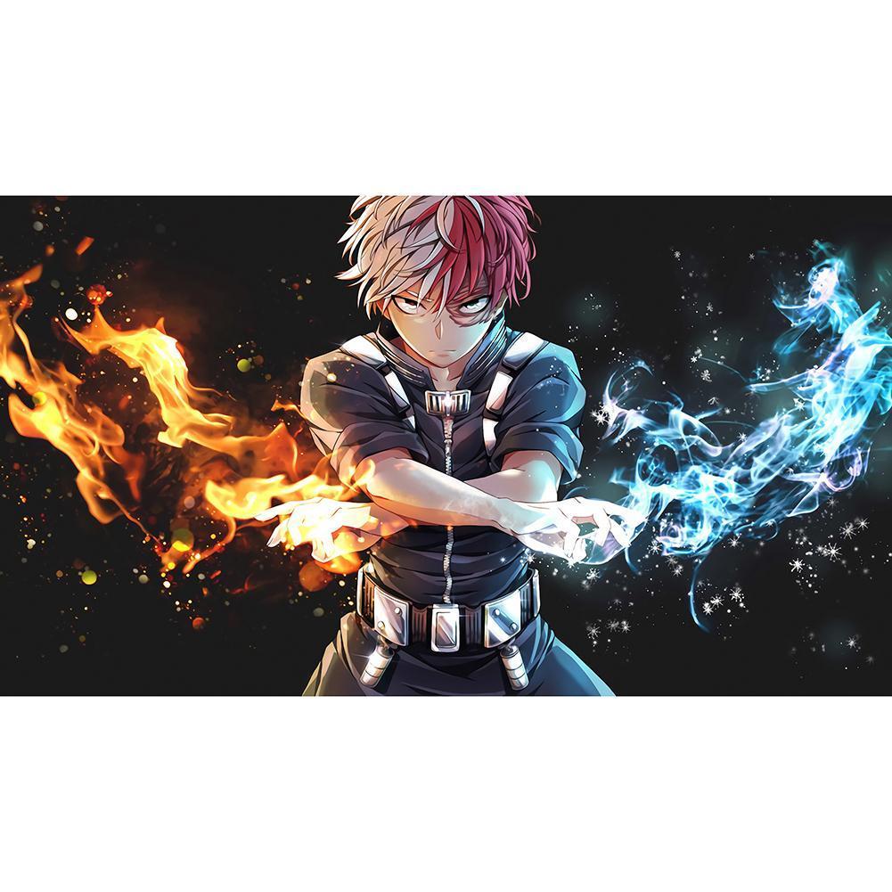 Anime pour enfant - diamant rond complet - 45x30cm