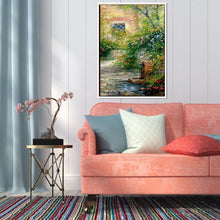 Charger l&#39;image dans la galerie, Forêt de montagne - diamant rond complet - 30x40cm
