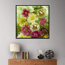 Charger l&#39;image dans la galerie, Fleurs - diamant rond complet - 30x30cm
