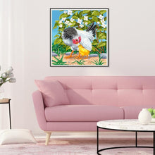 Charger l&#39;image dans la galerie, Poulet - diamant rond complet - 30x30cm
