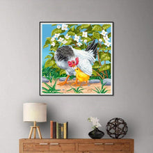 Charger l&#39;image dans la galerie, Poulet - diamant rond complet - 30x30cm
