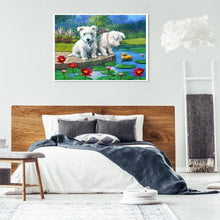 Charger l&#39;image dans la galerie, Animal de chien - diamant rond complet - 40x30cm
