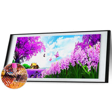 Charger l&#39;image dans la galerie, Vol papillon - diamant rond complet - 100x50cm
