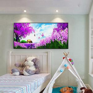 Vol papillon - diamant rond complet - 100x50cm