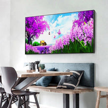 Charger l&#39;image dans la galerie, Vol papillon - diamant rond complet - 100x50cm

