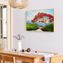 Charger l&#39;image dans la galerie, Paysage rural - diamant rond complet - 40x30cm
