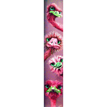 Charger l&#39;image dans la galerie, Autruche - diamant rond complet - 25x115cm
