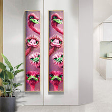 Charger l&#39;image dans la galerie, Autruche - diamant rond complet - 25x115cm

