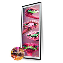 Charger l&#39;image dans la galerie, Autruche - diamant rond complet - 25x115cm
