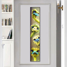 Charger l&#39;image dans la galerie, Autruche - diamant rond complet - 25x115cm
