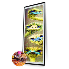 Charger l&#39;image dans la galerie, Autruche - diamant rond complet - 25x115cm
