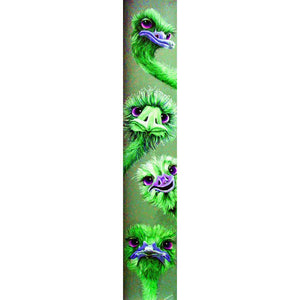 Autruche - diamant rond complet - 25x115cm