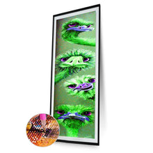 Charger l&#39;image dans la galerie, Autruche - diamant rond complet - 25x115cm
