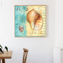 Charger l&#39;image dans la galerie, Conque - diamant rond complet - 40x40cm
