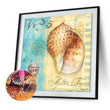 Charger l&#39;image dans la galerie, Conque - diamant rond complet - 40x40cm
