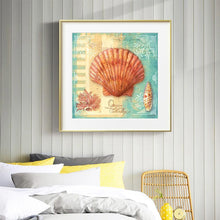 Charger l&#39;image dans la galerie, Conque - diamant rond complet - 40x40cm
