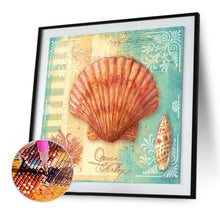 Charger l&#39;image dans la galerie, Conque - diamant rond complet - 40x40cm
