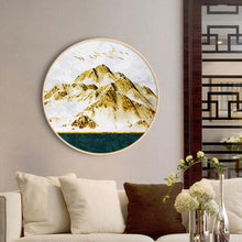 Charger l&#39;image dans la galerie, Montagnes - diamant rond complet - 40x40cm
