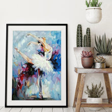 Charger l&#39;image dans la galerie, Fille de ballet - diamant rond complet - 30x40cm
