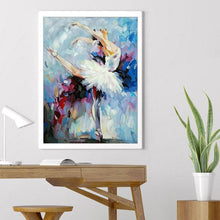 Charger l&#39;image dans la galerie, Fille de ballet - diamant rond complet - 30x40cm
